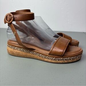 Tamaris Germany Women's Strappy Leather Sandals Brown Size 41 / 9.5 US Neutral